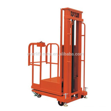 Semi-electric aerial order picker